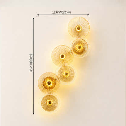 Auriotus Glass Lotus Leaf Wall Sconce