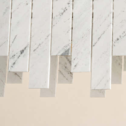 Pietra White Marble Rectangular Chandelier 36" 40"W