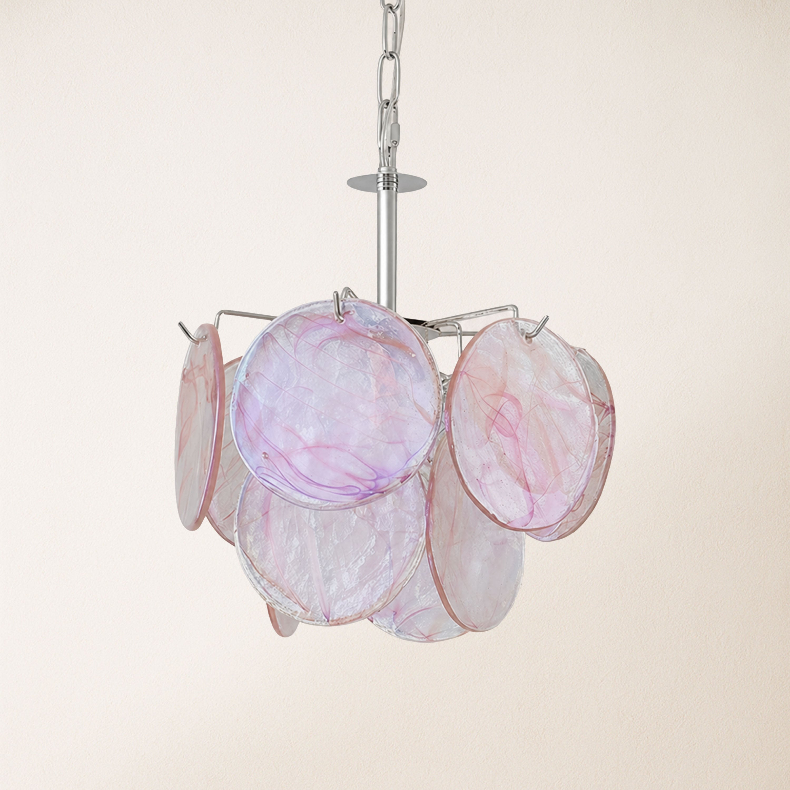 Murello Murano Disc Glass Round Chandelier