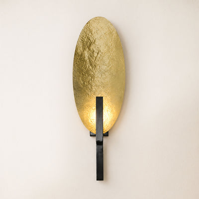 Solveta Metal Hammered Oval Wall Sconce