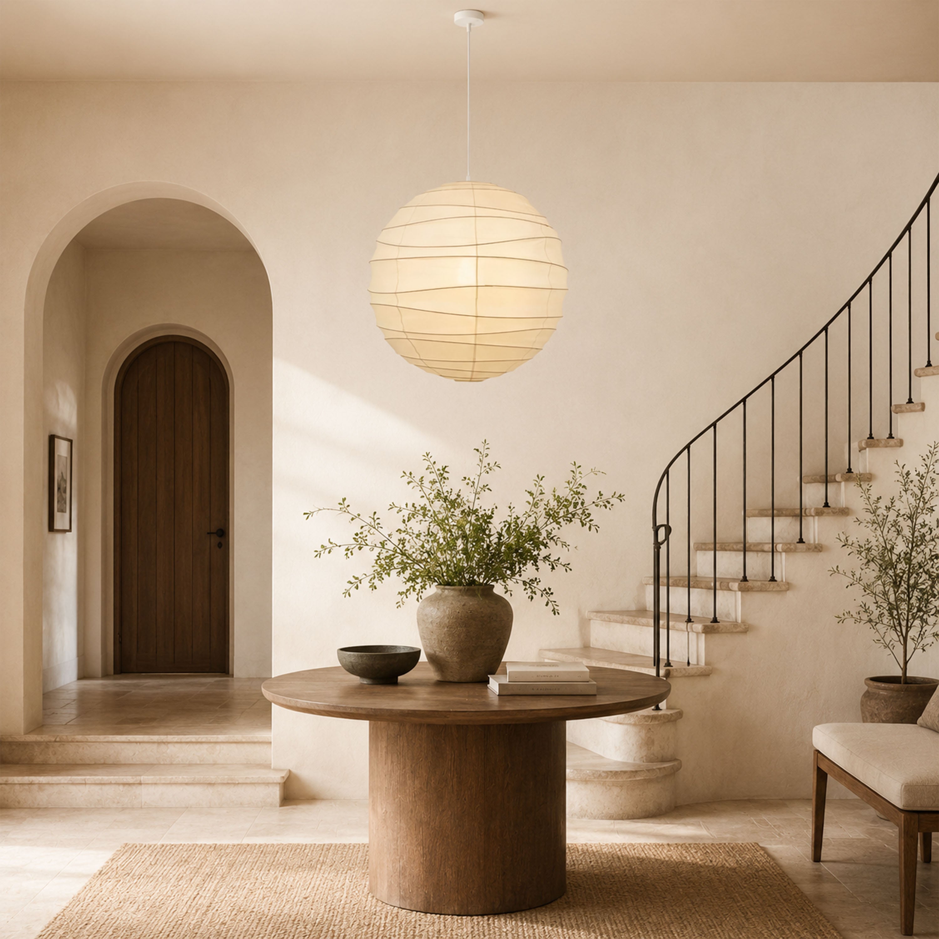 Hikari Paper Ball Pendant Lamp