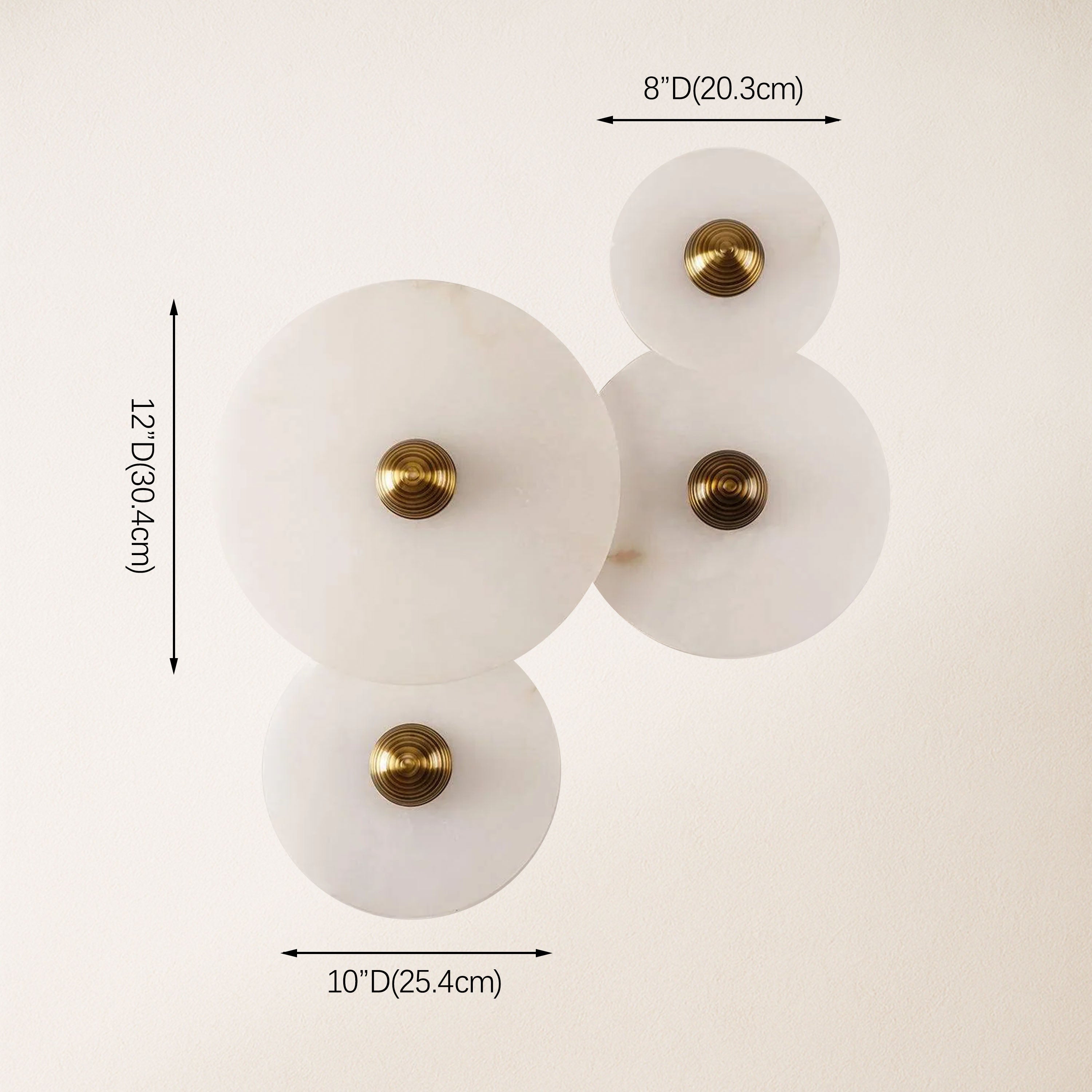 Miles Alabaster Wall Lamp 30cm D