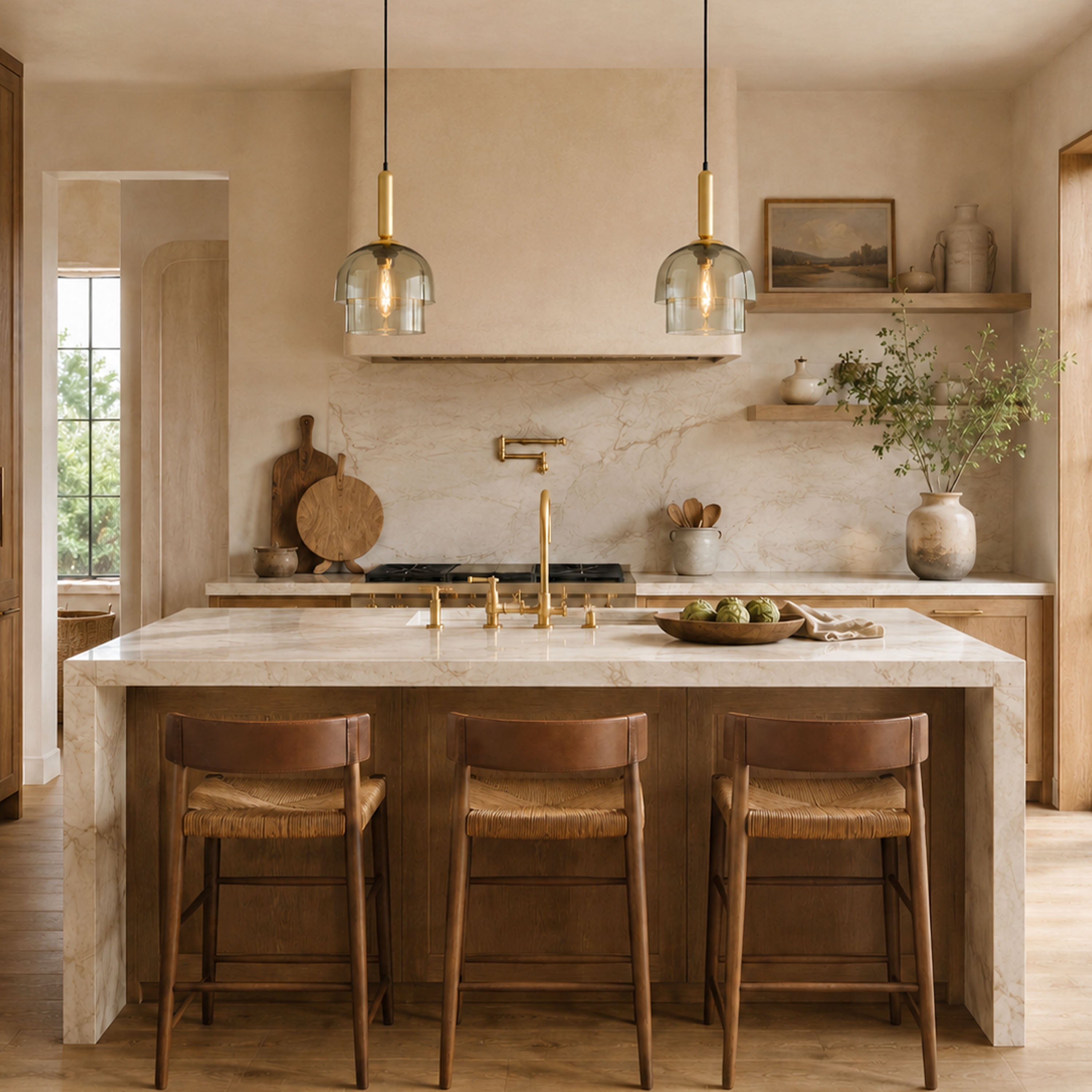 Velorien Glass Tiered Pendant Light