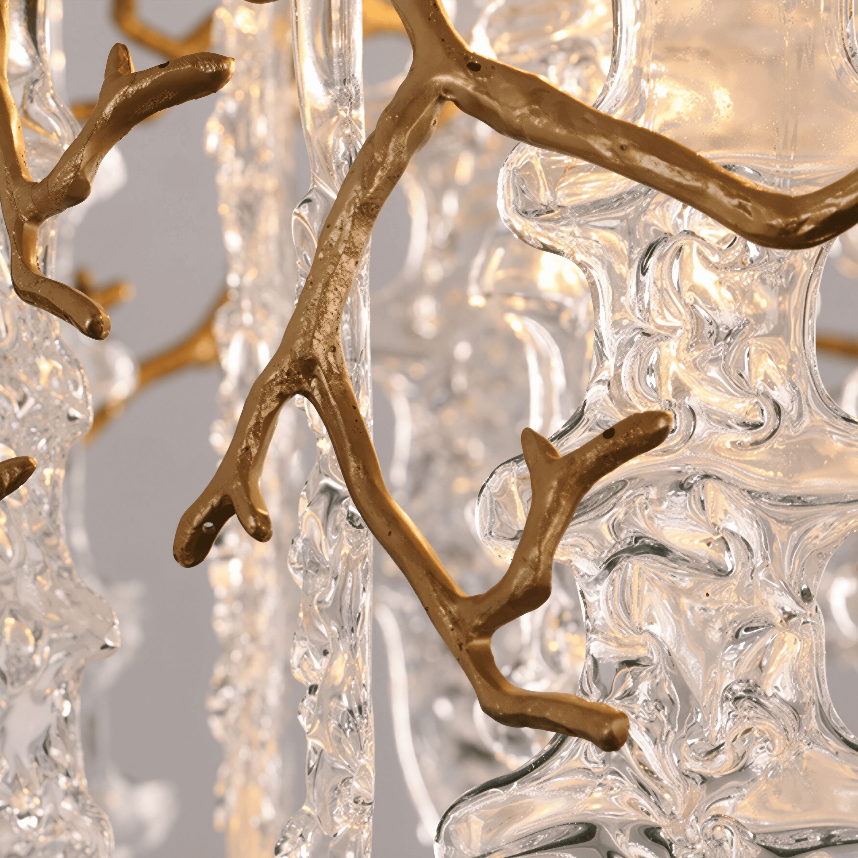 Aurevia Dome Glass Chandelier