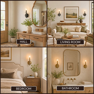 Evora Bubble Glass Wall Sconce