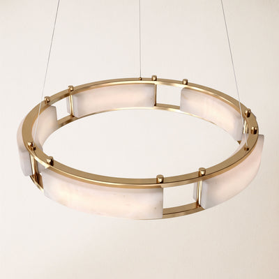 Serenique Qatar Alabaster Round Chandelier