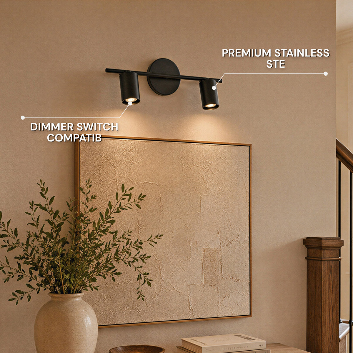 Erin Cylindrical 2-Light Wall Sconce