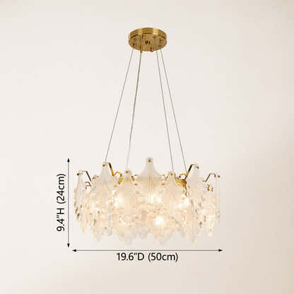 Veliora Layered Glass Chandelier