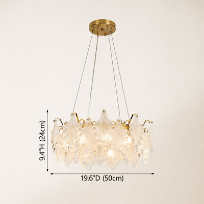 Veliora Layered Glass Chandelier