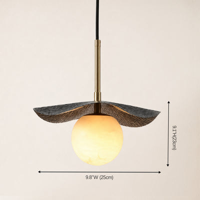 Ondine Alabaster Spherical Pendant Light