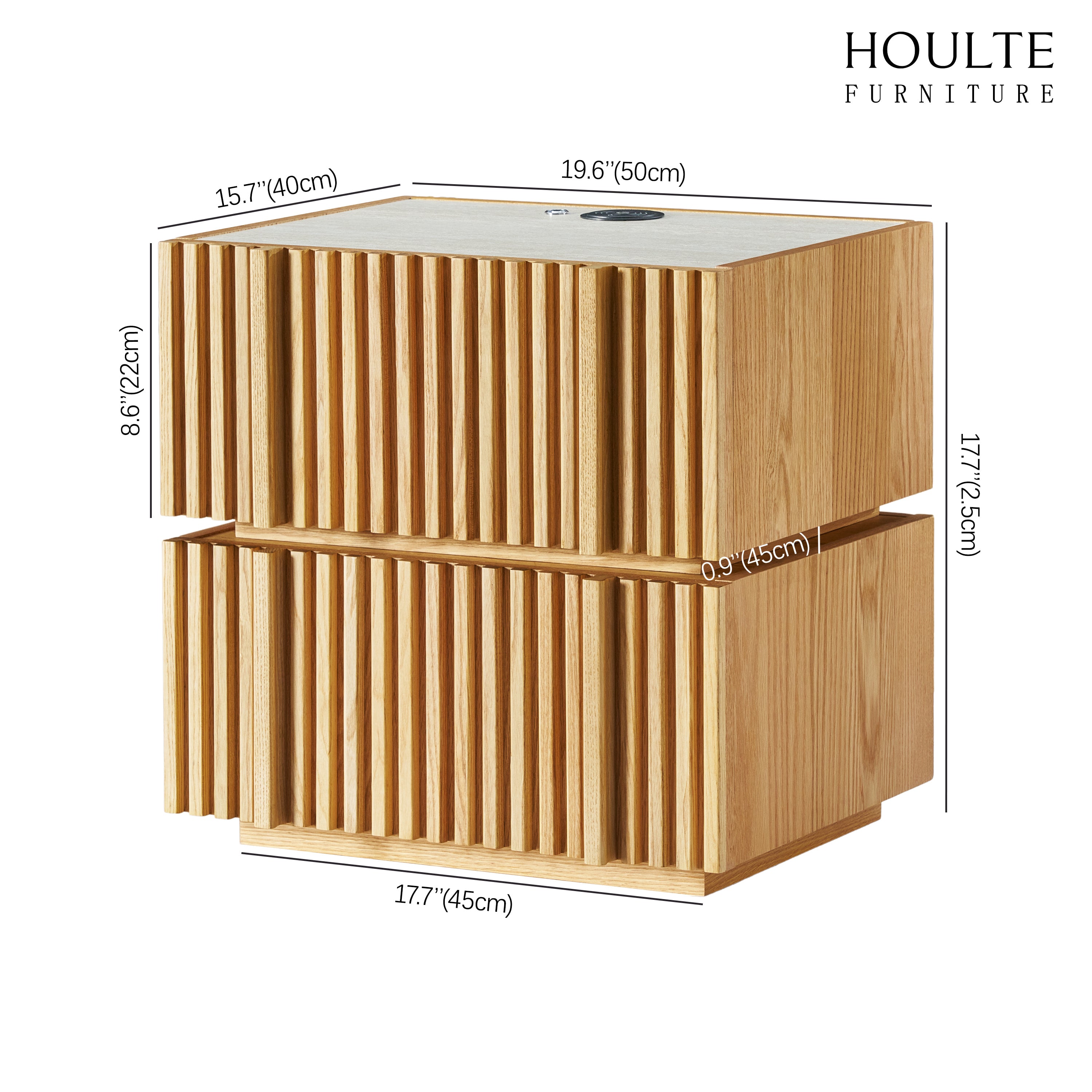 Isla Nightstand 50cm W