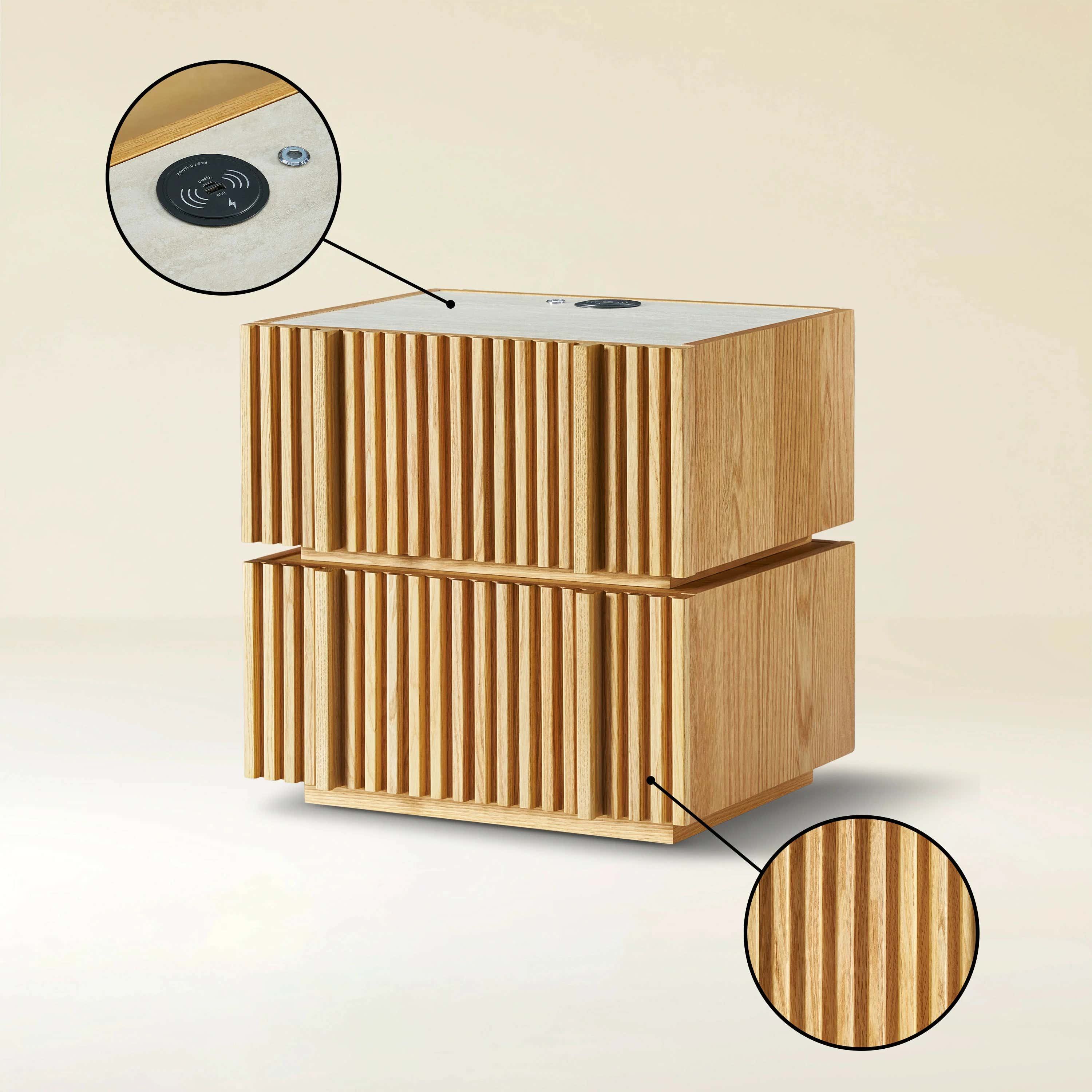 Isla Nightstand 50cm W