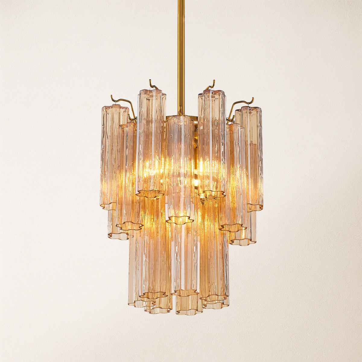 Dawel Glass Round Chandelier 12"D