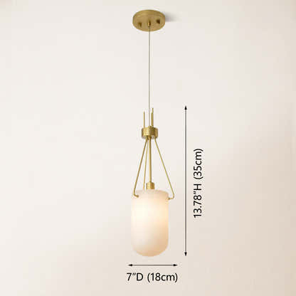 Dadaly Lottia Alabaster Small Art Pendant Light 18cm D
