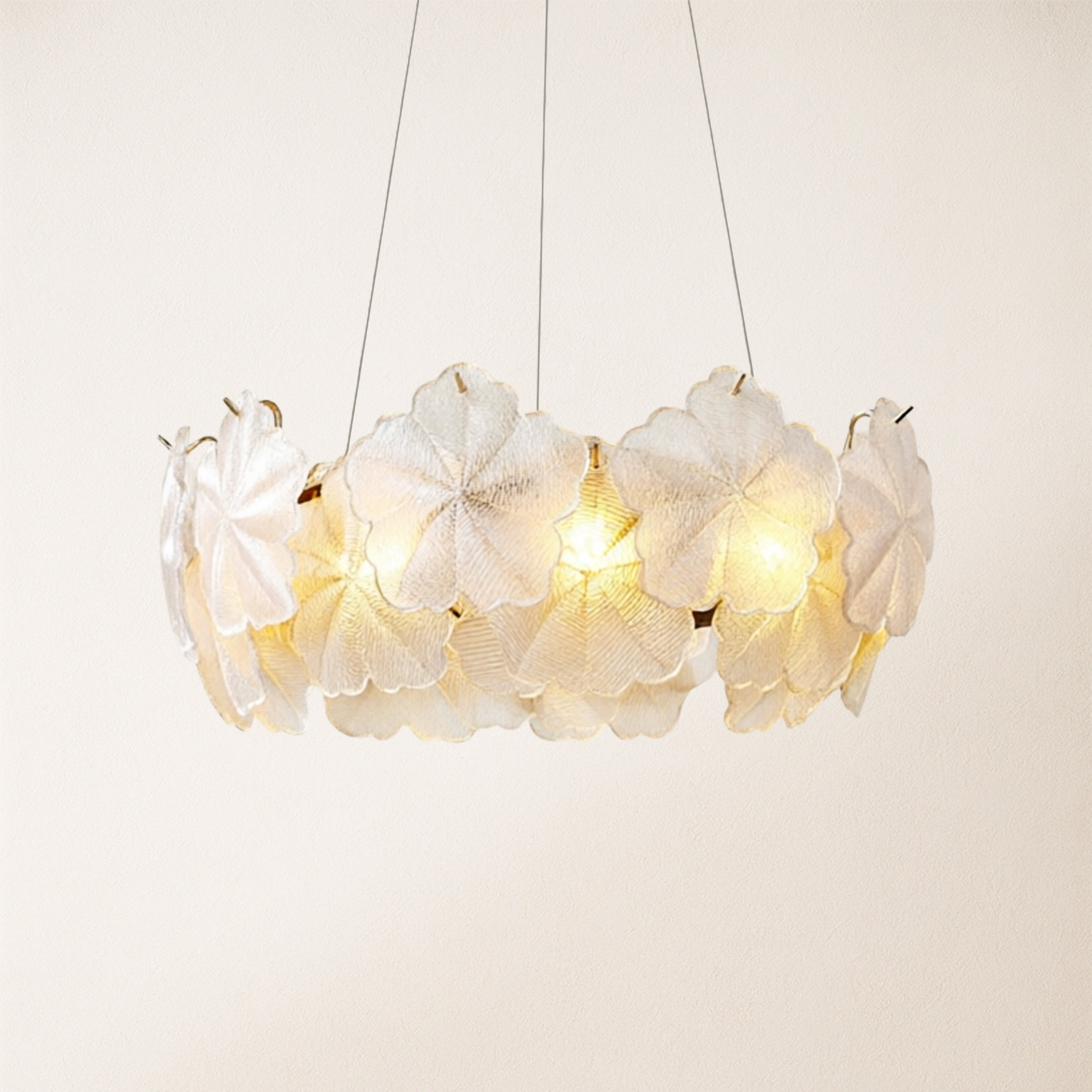Petralis Glass Bloom Round Chandelier