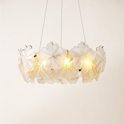 Petralis Glass Bloom Round Chandelier