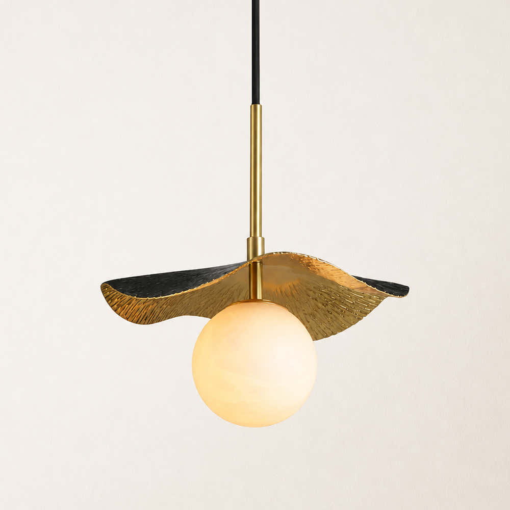 Ondine Alabaster Spherical Pendant Light