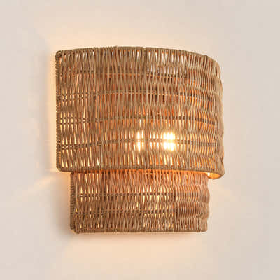 Cavana Rattan Wall Sconce#Finish_Natural