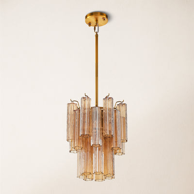 Dawel Glass Round Chandelier 12"D