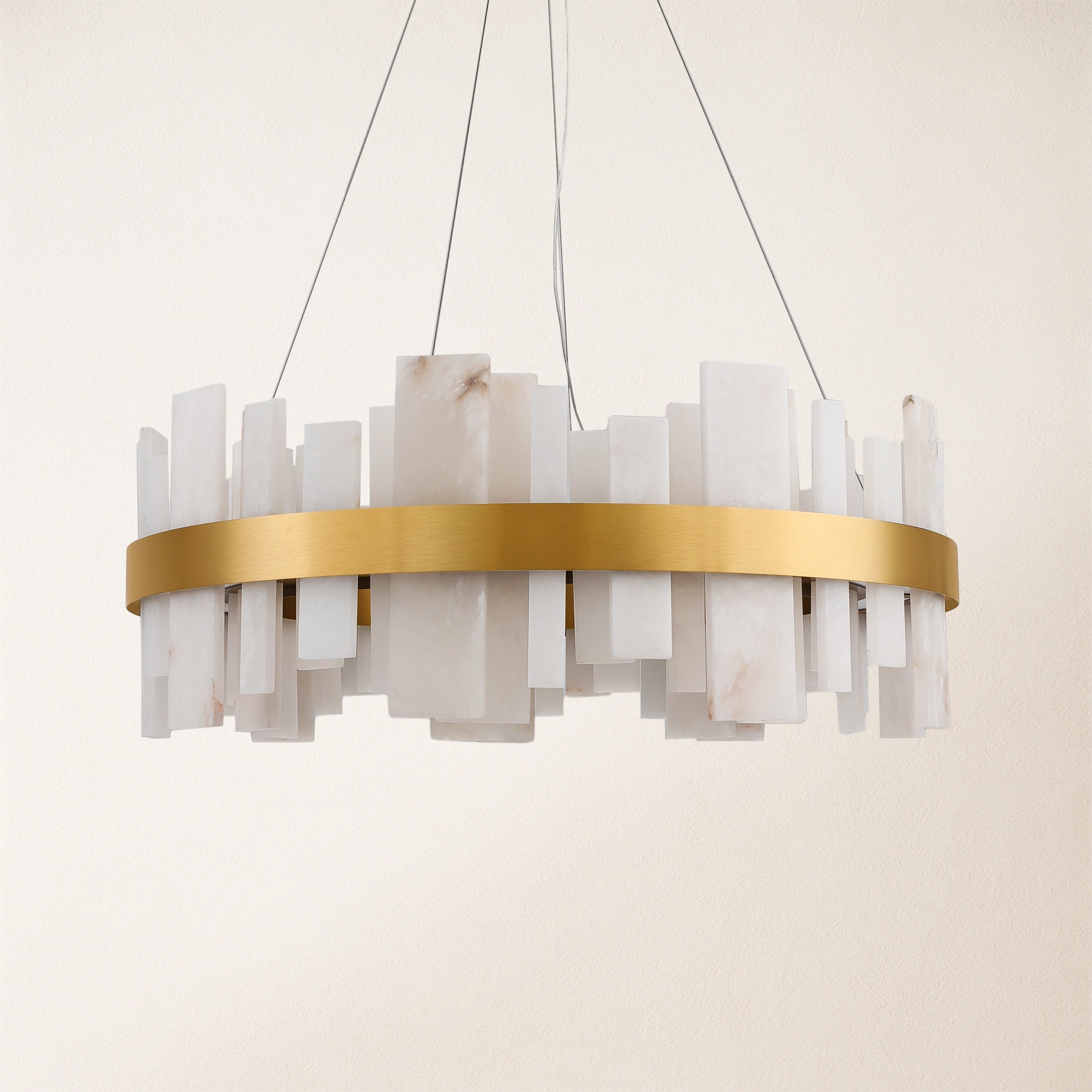 Nocturne Alabaster Round Chandelier 80cm