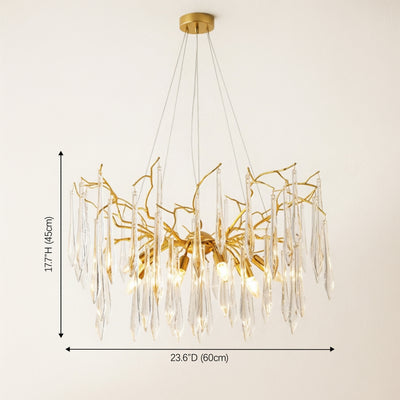 Aurevia Funnel Glass Chandelier