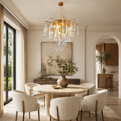 Aurevia Crystal Branch Round Chandelier