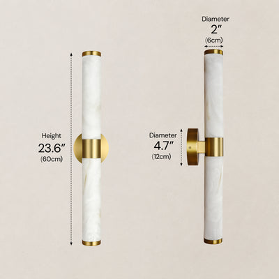 Valenne Resin Cylinder Wall Sconce 23.6"H