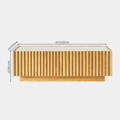 Isla Oak Sintered Stone Rectangle Coffee Table 120cm