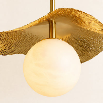 Ondine Alabaster Spherical Pendant Light