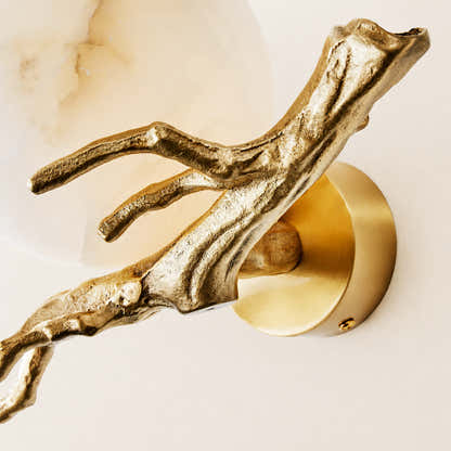 ArborLith Alabaster Round Wall Sconce