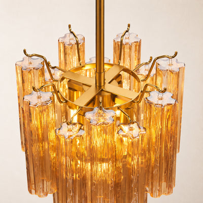 Dawel Glass Round Chandelier 12"D