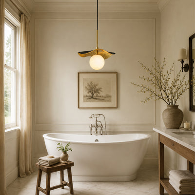 Ondine Alabaster Spherical Pendant Light