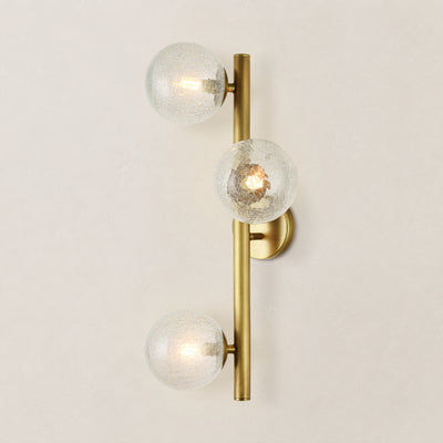 Elowen Glass Globe Wall Sconce 20"H