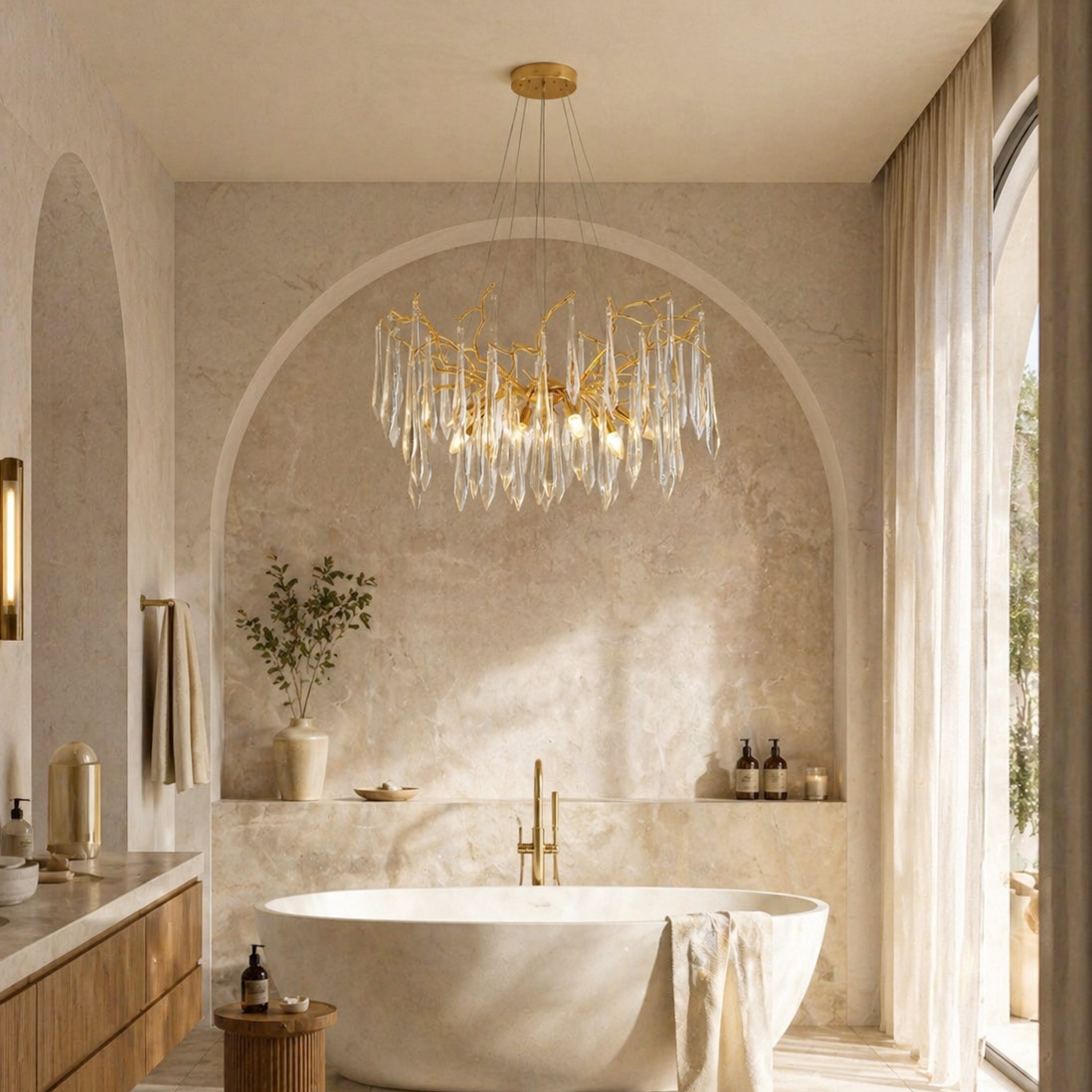 Aurevia Funnel Glass Chandelier