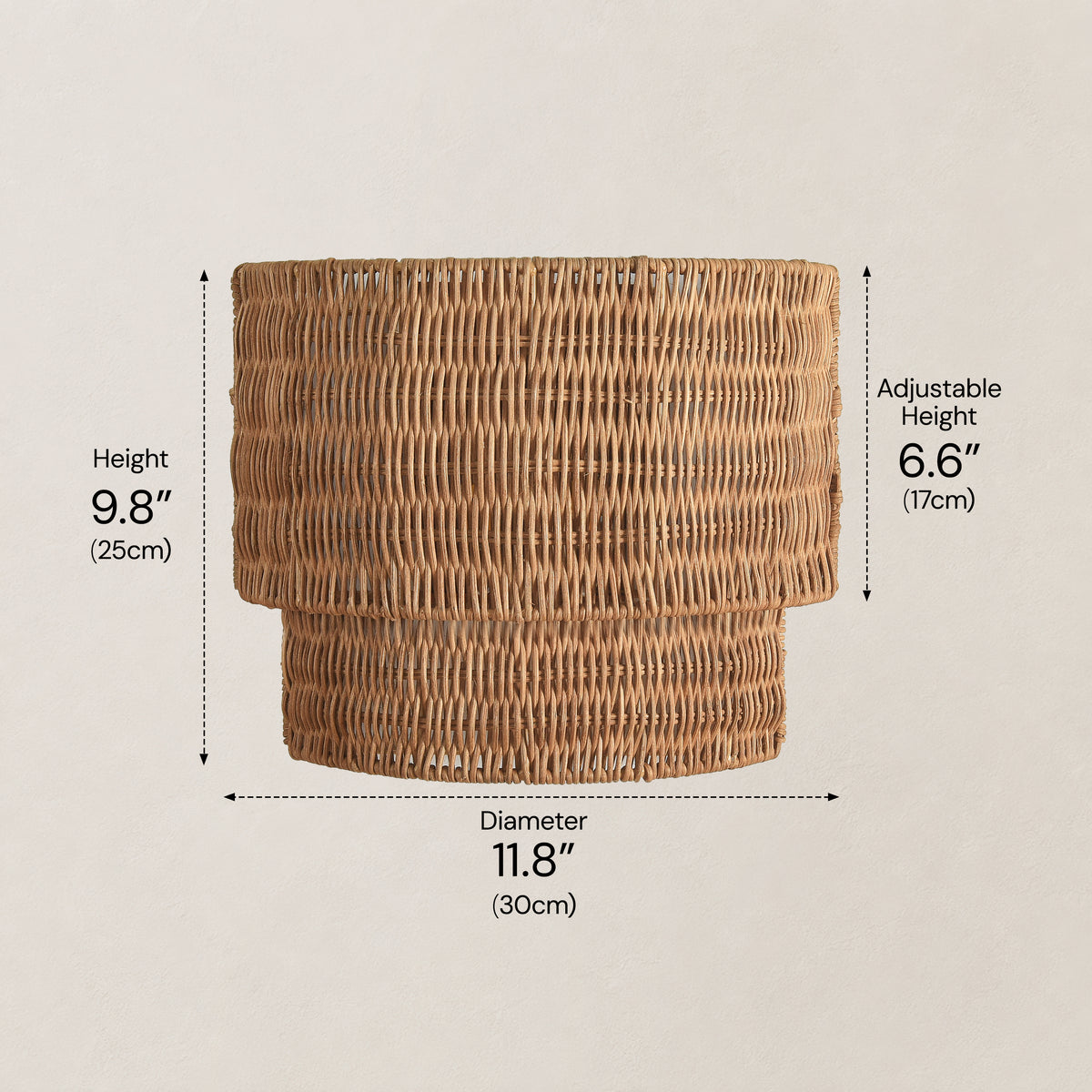 Cavana Rattan Wall Sconce#Finish_Natural