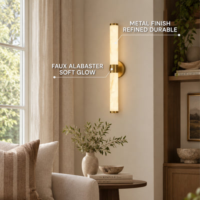 Valenne Resin Cylinder Wall Sconce 23.6"H