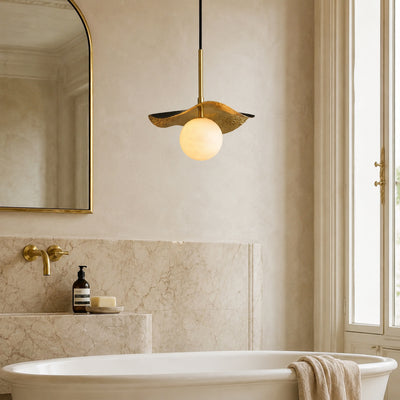 Ondine Alabaster Spherical Pendant Light