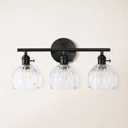 Orbixa Clear Glass 3-Lights Wall Sconce 47.7cm W