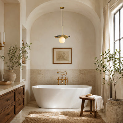 Ondine Alabaster Spherical Pendant Light