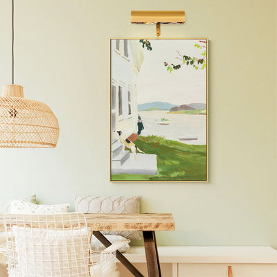 LumiArc Brass Gallery Picture Light 30cm W