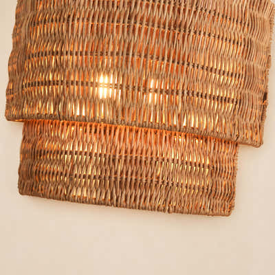 Cavana Rattan Wall Sconce#Finish_Natural