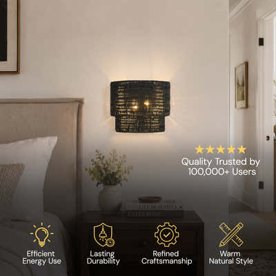 Cavana Rattan Wall Sconce