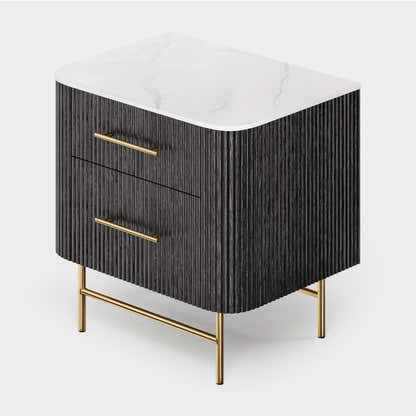 Ewan Sintered Stone Nightstand 26"W