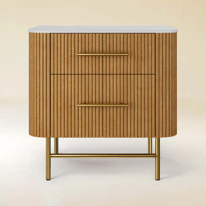 Ewan Sintered Stone Nightstand 26"W