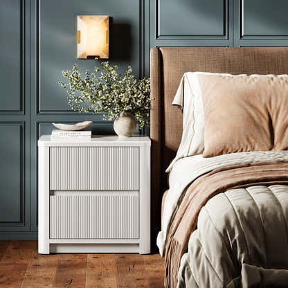 Celia Burnt Stone Nightstand 20"