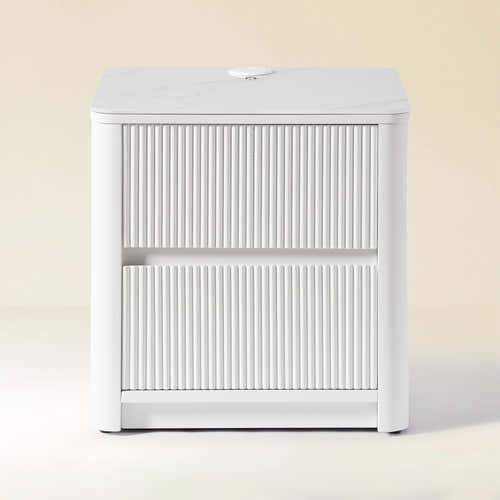 Celia Burnt Stone Nightstand 20"