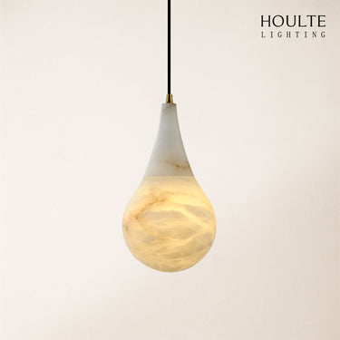 Ares Alabaster Modern Water-Drop Pendant 17.7cm