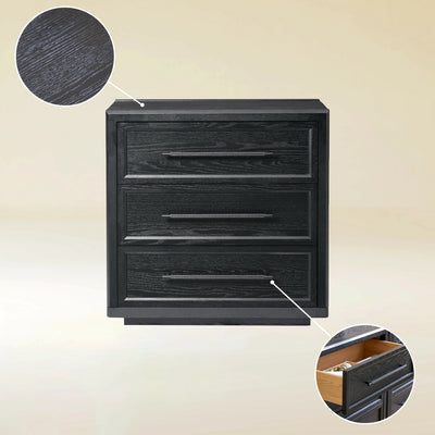 Alvar 30″ Oak 3-Drawer Chest
