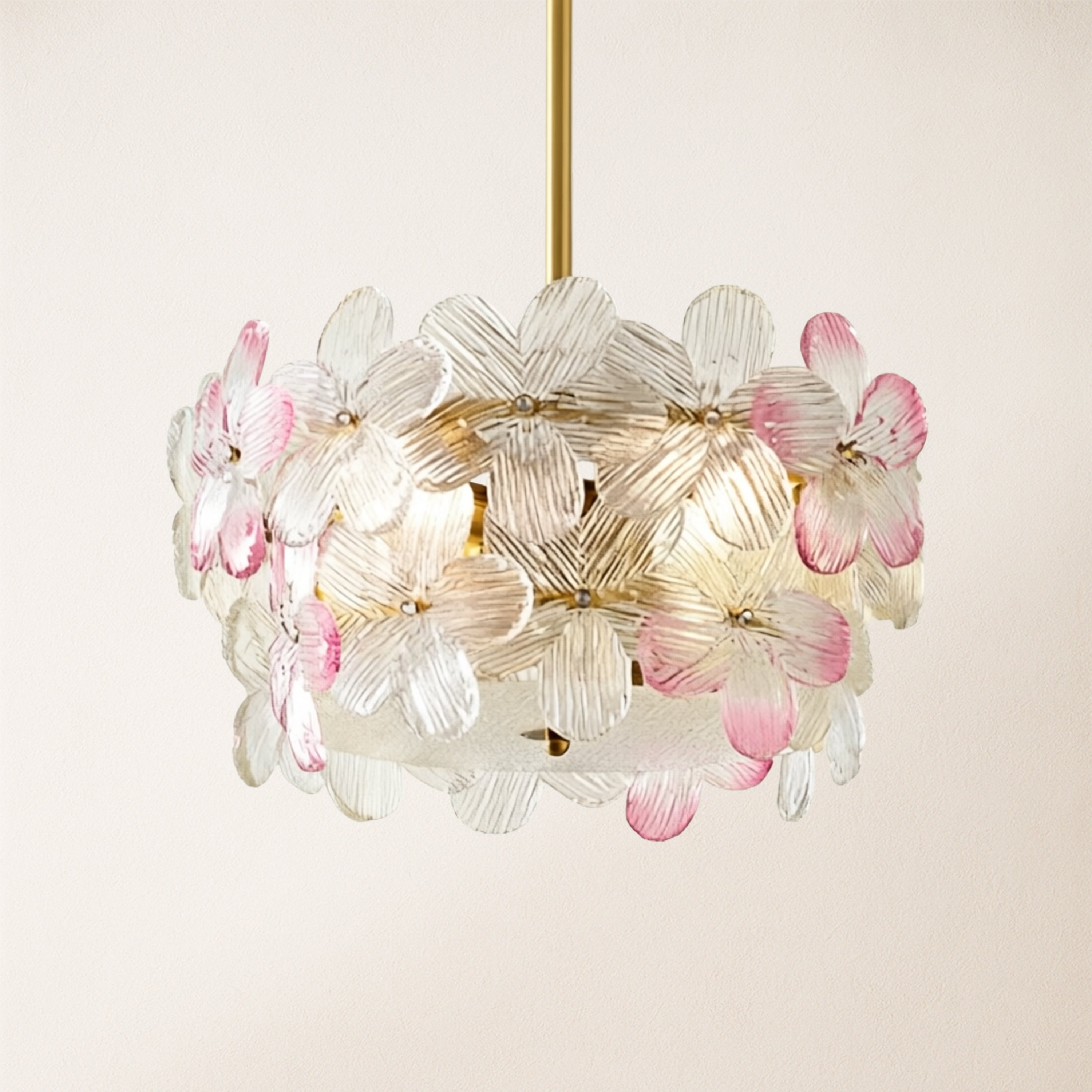 Blumea Cluster Glass Flush Mount