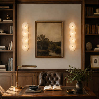 Moira Alabaster 4 Lights Wall Sconce